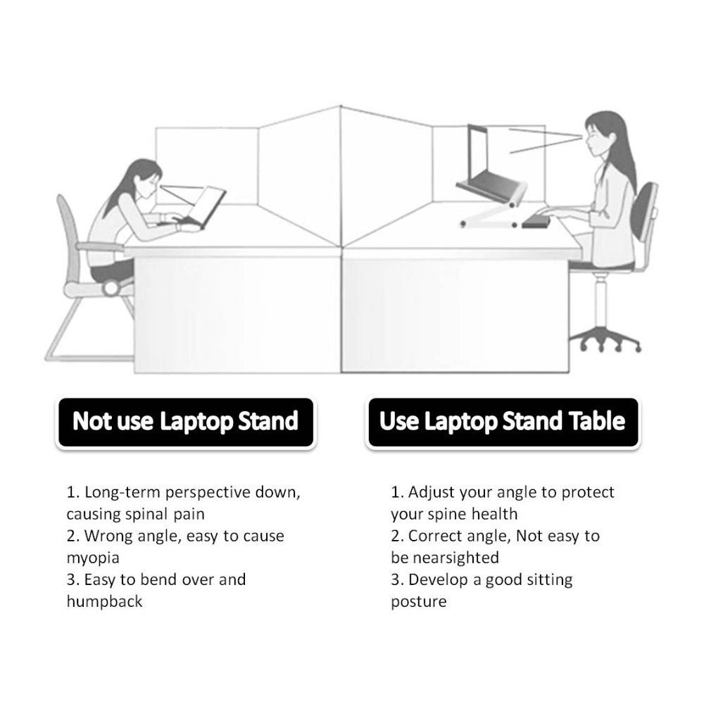 Foldable Laptop Stand for Ergonomic Comfort | Nache & Co