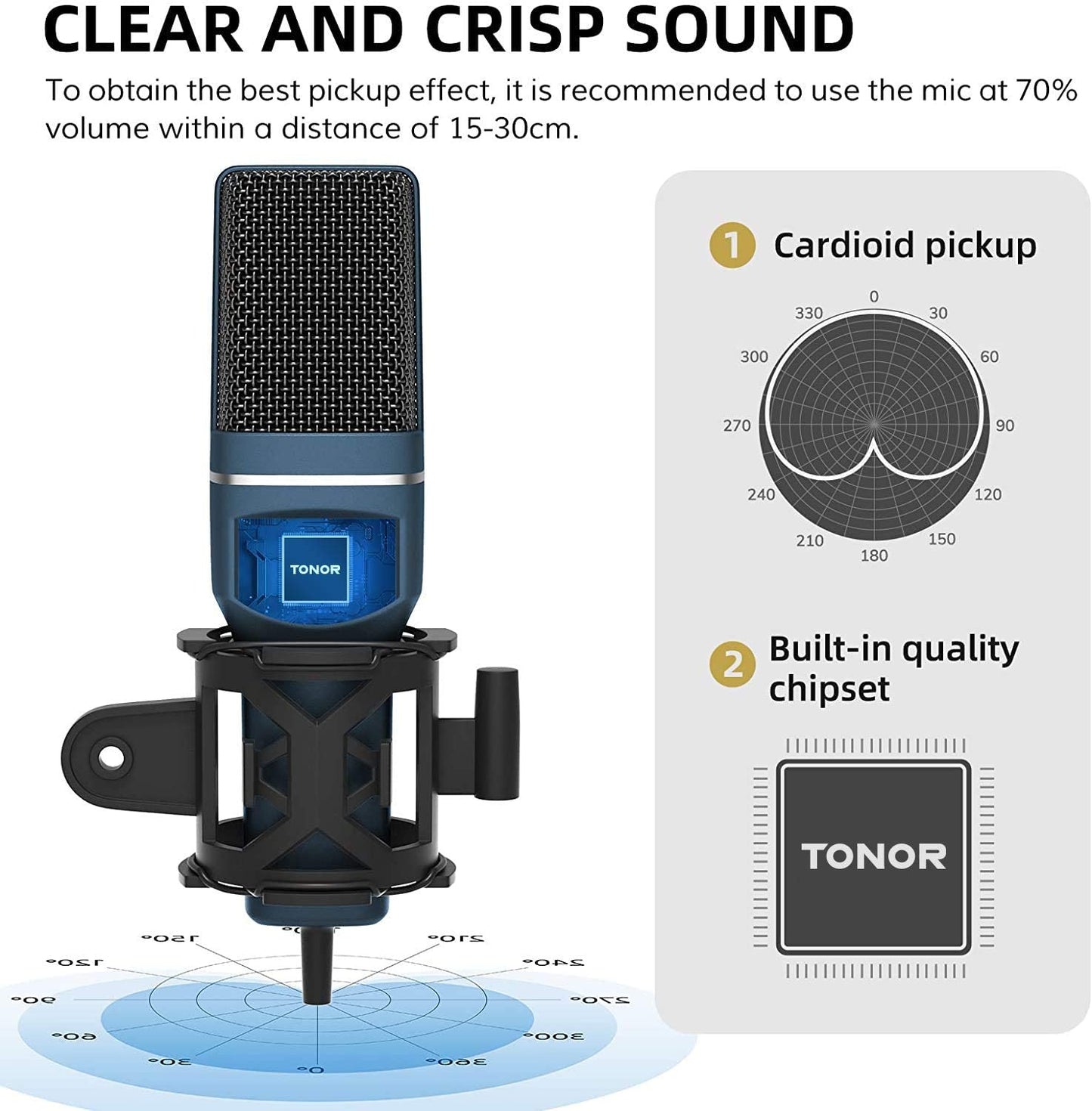 Professional anchor microphone