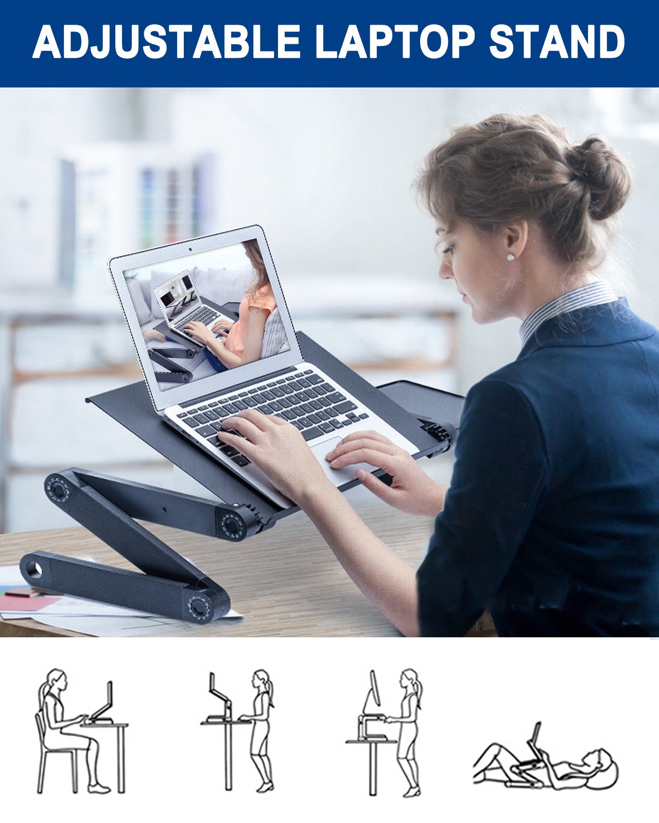 Elevate Your Workspace with an Adjustable Laptop Stand | Nache & Co 